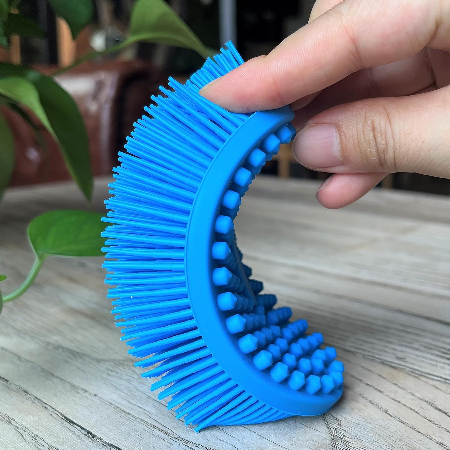 Premium Sensory Brush for Kids or Autism,Soft Silicone Body Scrubber,2 in 1 Sensory Room Occupational Therapy Sensory Brushes,Silicone Loofah,Pets Shower Brush Bath Brush Shampoo Brush(Whale-Teal)