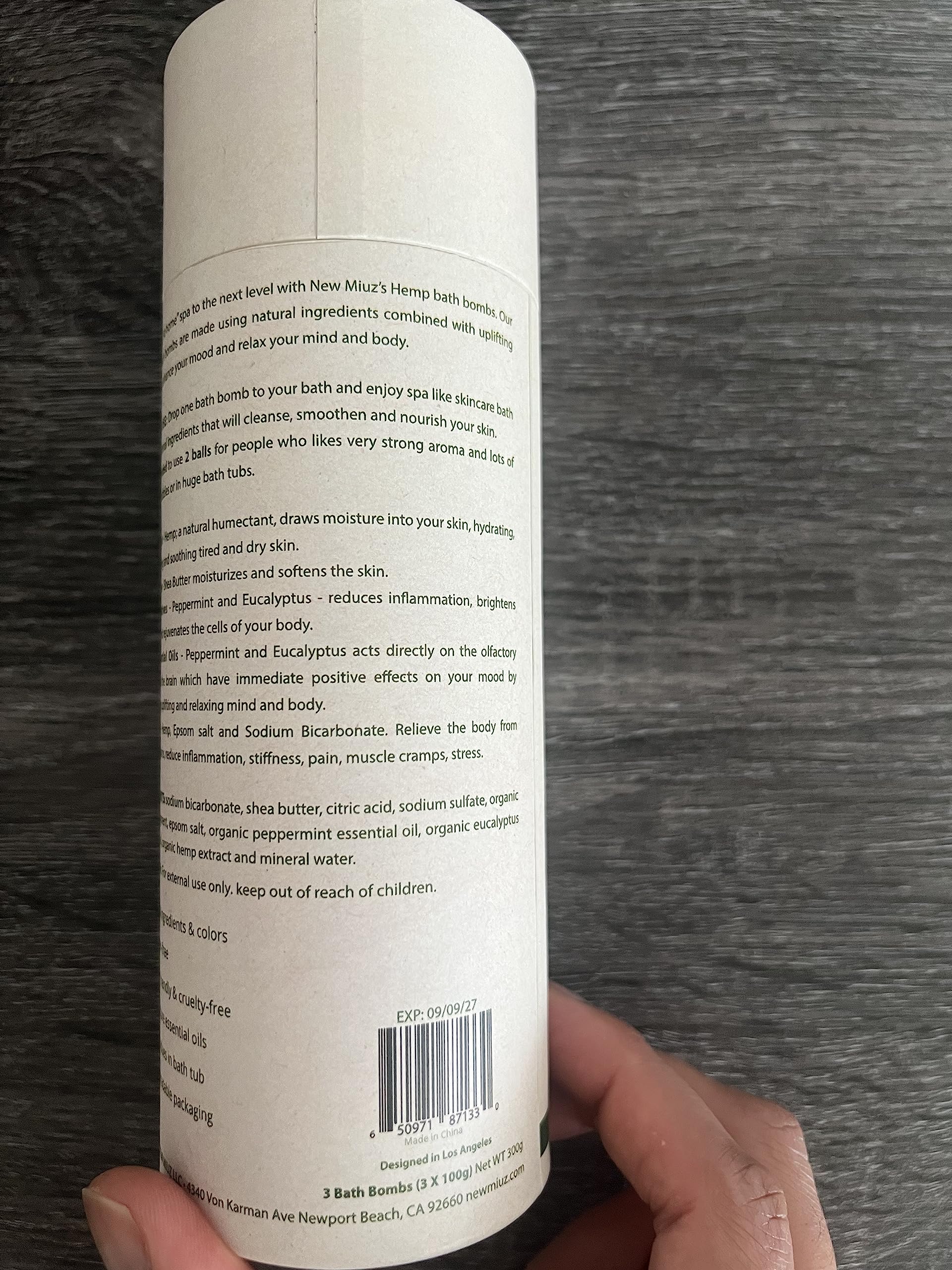 Organic Hemp Bath Bombs Infused Peppermint Eucalyptus Essential Oil Luxurious Bath Essentials Gifts for Dry Skin Immerse Yourself in A Blissful Spa