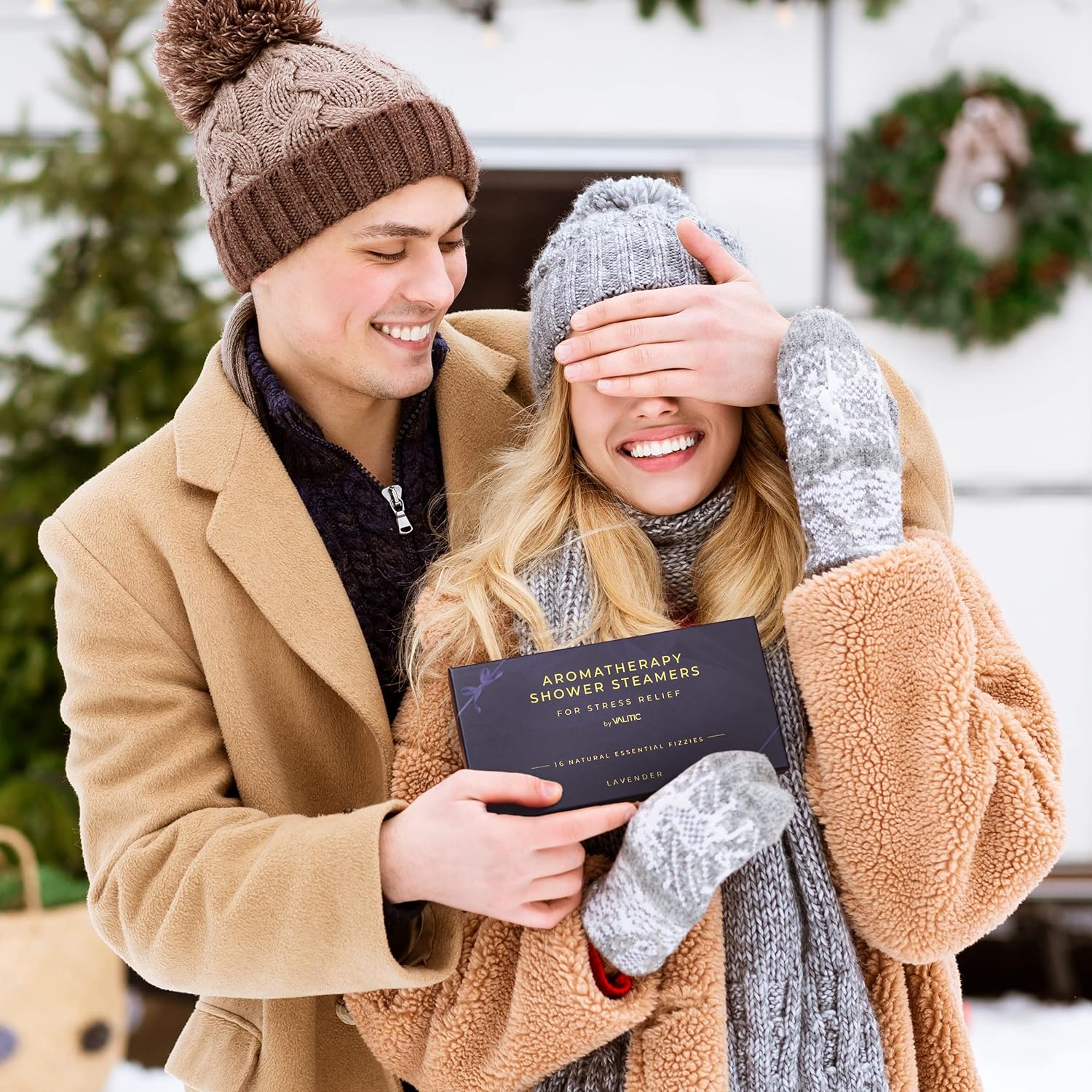 Valitic Aromatherapy Shower Steamers for Stress Relief and Relaxation - Gifts for Women Mom Birthday 8 Natural Essential Fizzies Shower Bombs - 4 Scents - Lavender, Eucalyptus, Citrus, and Peppermint