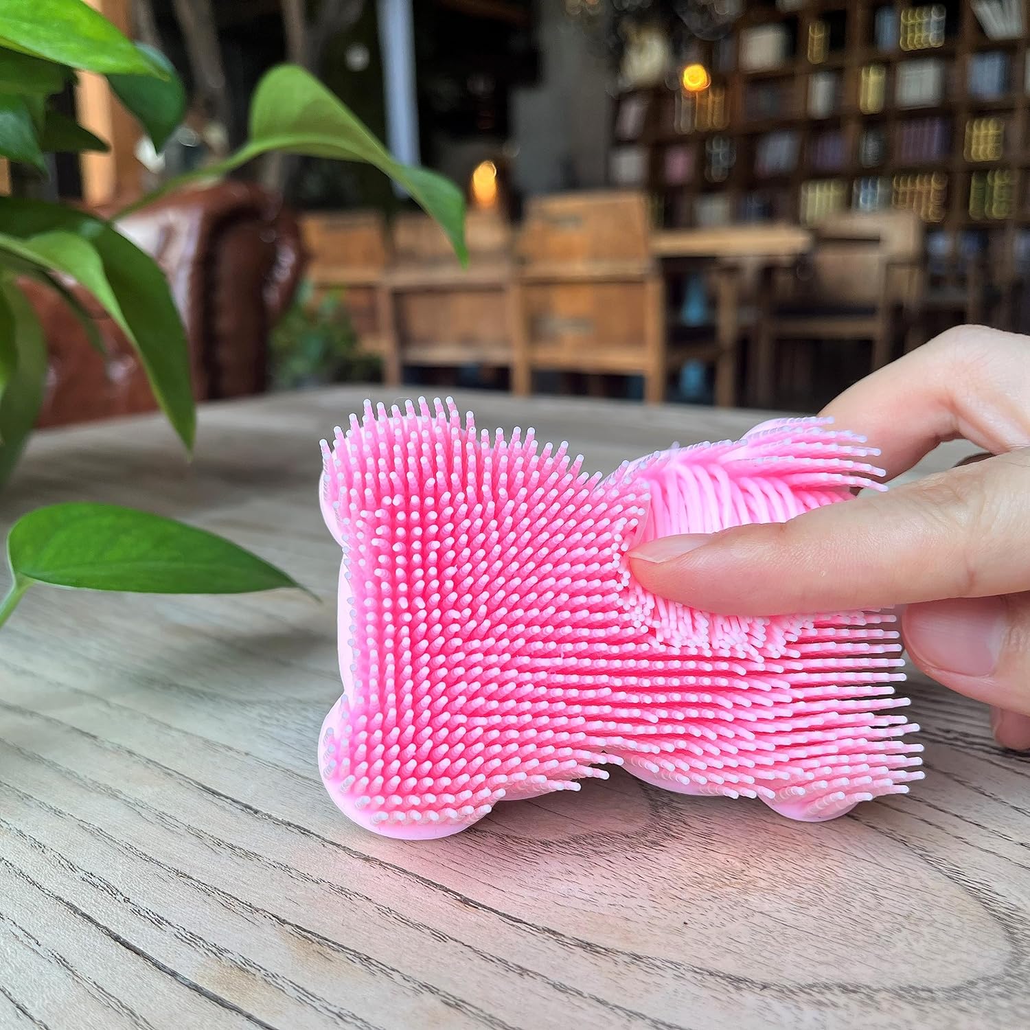 Premium Sensory Brush for Kids or Autism,Soft Silicone Body Scrubber,2 in 1 Sensory Room Occupational Therapy Sensory Brushes,Silicone Loofah,Pets Shower Brush Bath Brush Shampoo Brush(Whale-Teal)