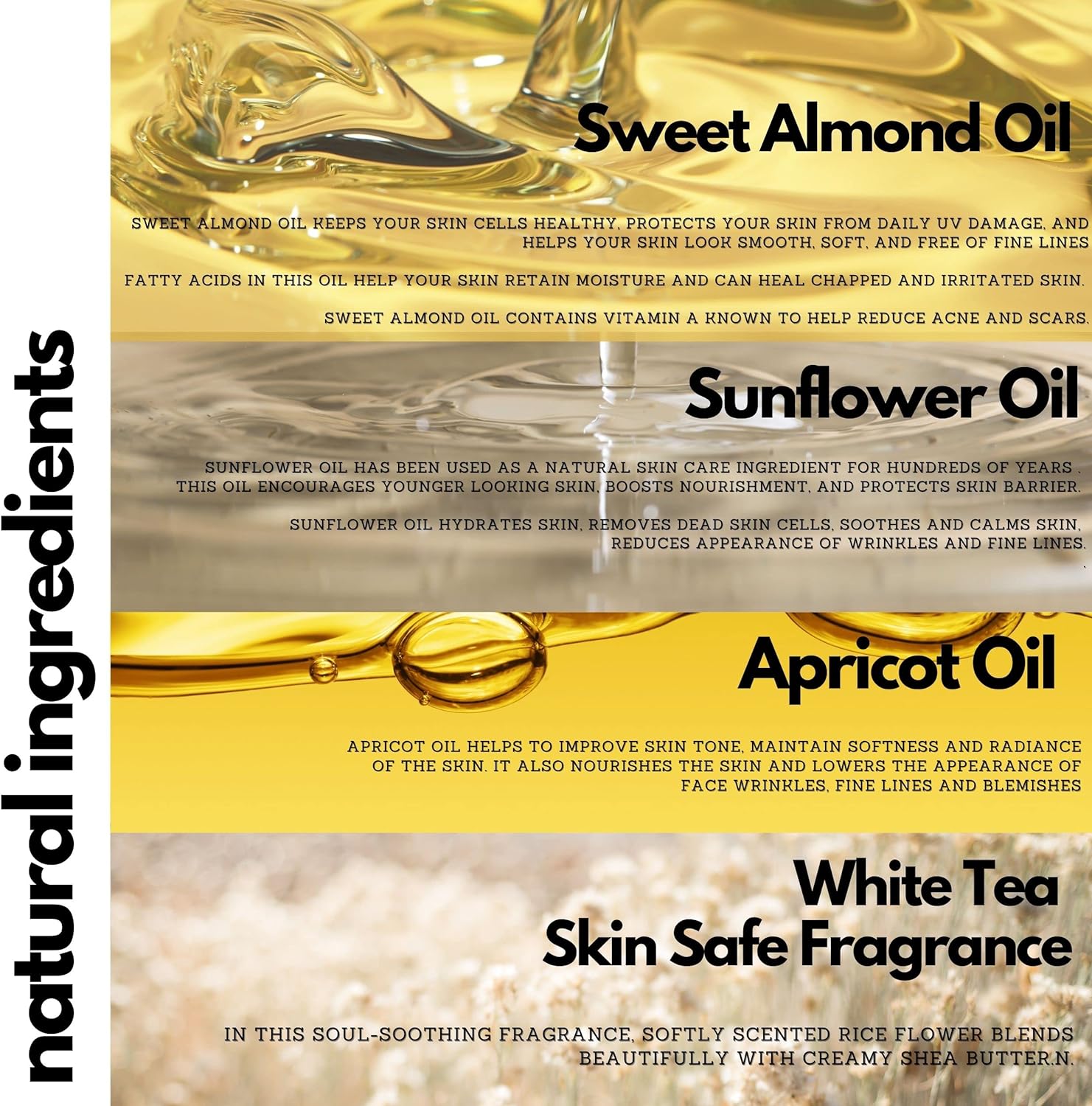 Bluebyrd Soap - White Tea Shower Oil & Bath Oil | Hydrating Plant Based Oils for Bath & Shower | Natural Body Oil Moisturizer | Revitalizing Clean Beauty Bath Oil (White Tea)