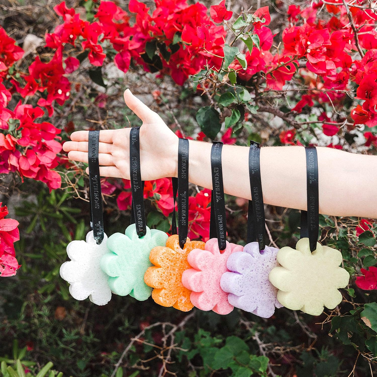 SPONGELLÉ Wild Flower Body Wash Infused Buffer, Honey Blossom