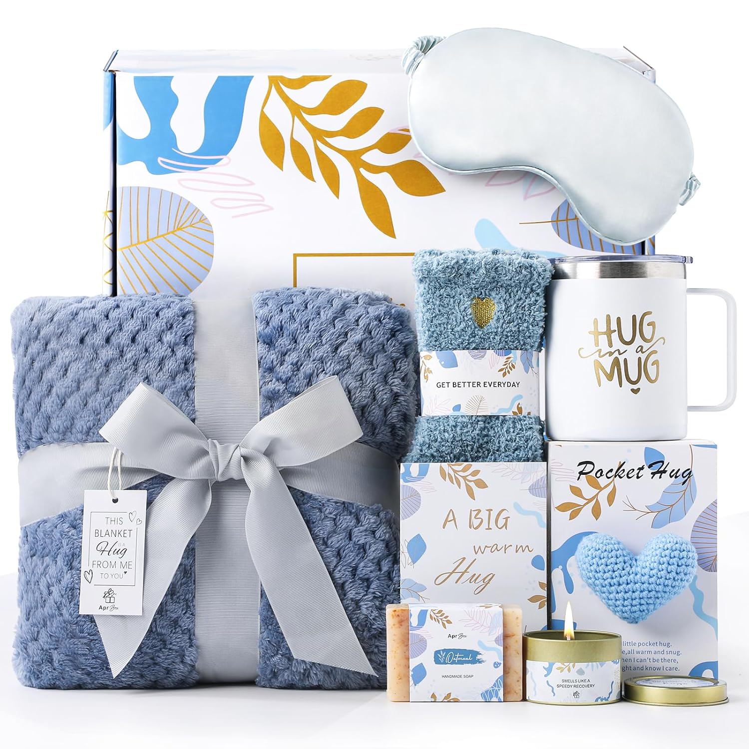 Get Well Gifts for Women Cancer Care Package Gift Baskets after Surgery Recovery Get Well Soon Gifts Box for Women Self Care Gifts Thinking of You Feel Better Set for Sick Friends Wellness Comfort Box